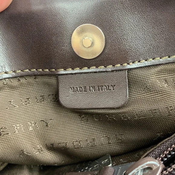 BURBERRY Beige Nova Check Small Coated Canvas Tote handbag Lined AUTHENTIC - Picture 14 of 17